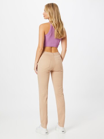 Coupe slim Jean 'Alexa' TOM TAILOR en beige