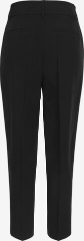 LASCANA Regular Pleated Pants in Black