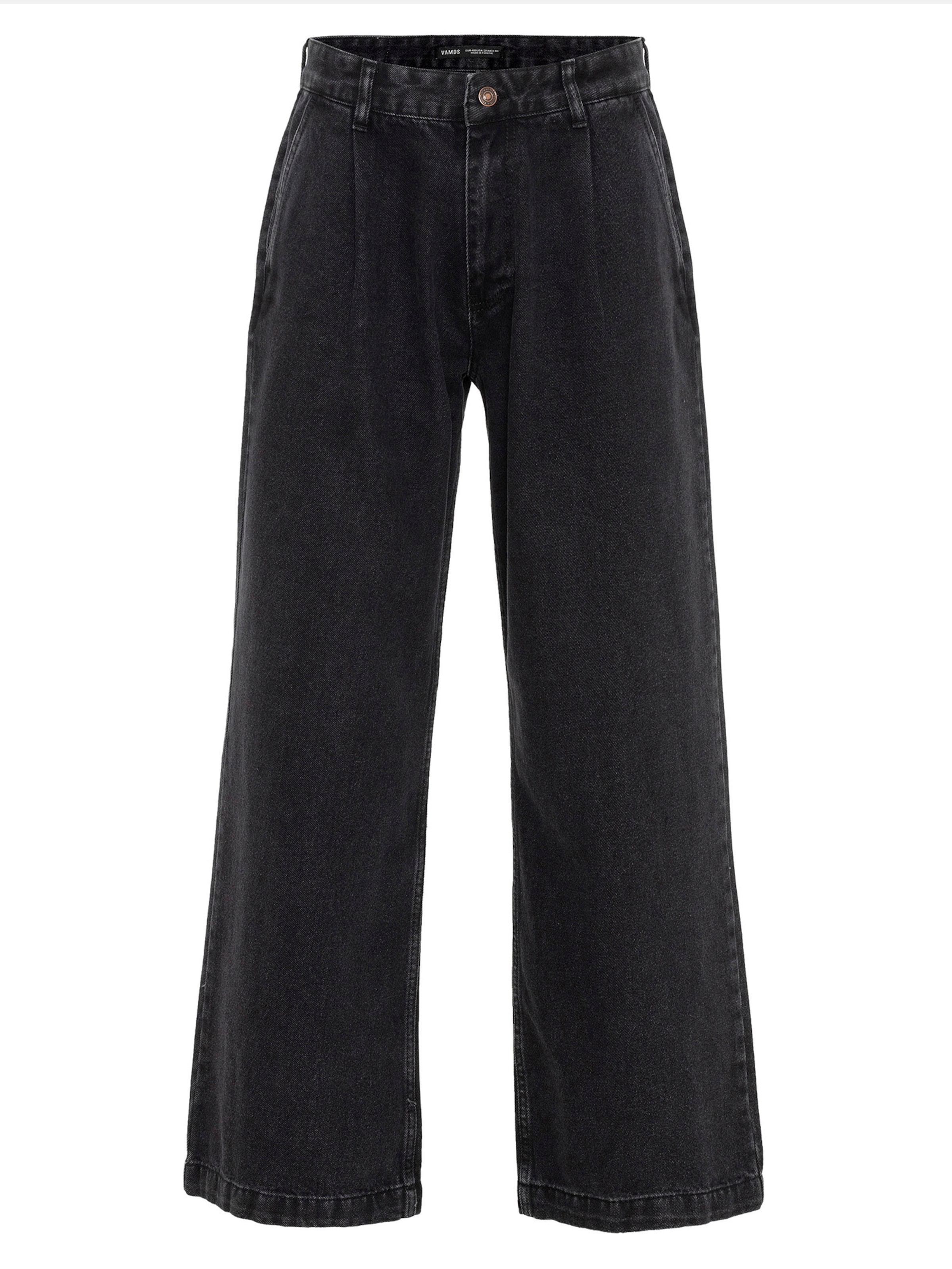 melns VAMOS CLO Platas staras Džinsi: no priekšpuses