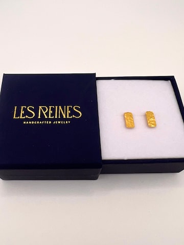 Les Reines Kolczyki 'Petite Bar' w kolorze złoty