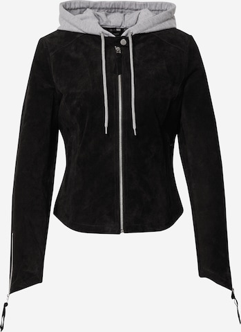 FREAKY NATIONPrijelazna jakna 'Lahja' - crna boja: prednji dio