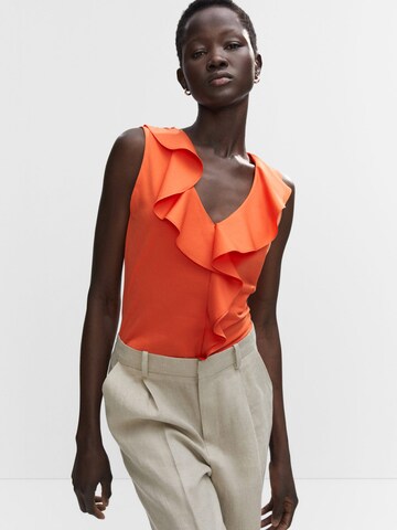 MANGO Bluse 'HAME' i orange: forside