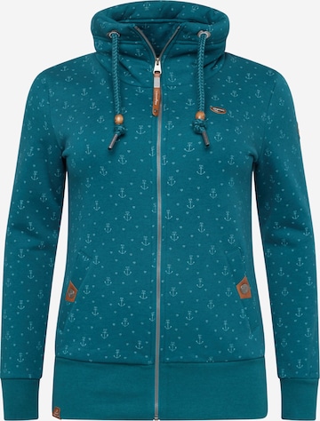 Ragwear Plus Sweat jacket 'RYLIE MARINA' in Green: front