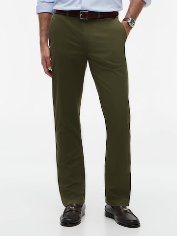 TOMMY HILFIGER - regular Pantalón chino 'DENTON ESSENTIAL' en verde: frente