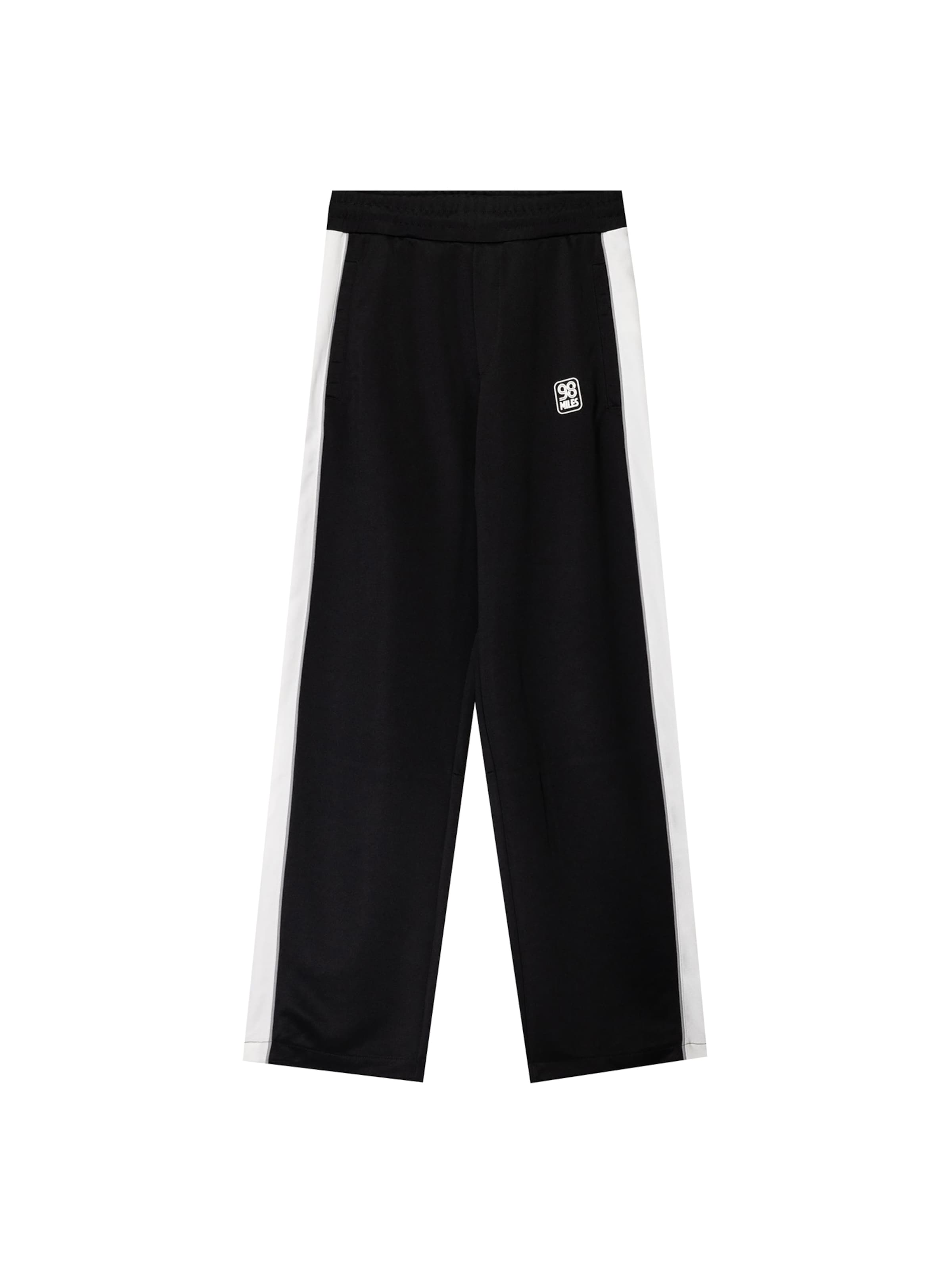 Bershka Housut värissä musta / valkoinen, Tuotenäkymä