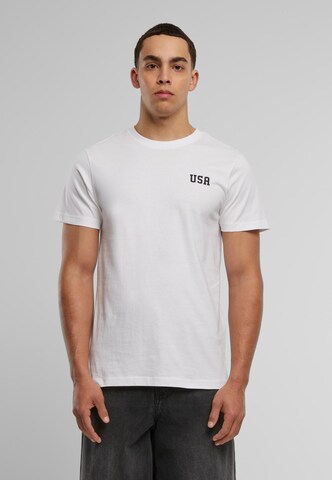Mister Tee Shirt 'USA' in White