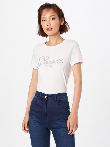 T-shirt 'Selina' GUESS en blanc : devant