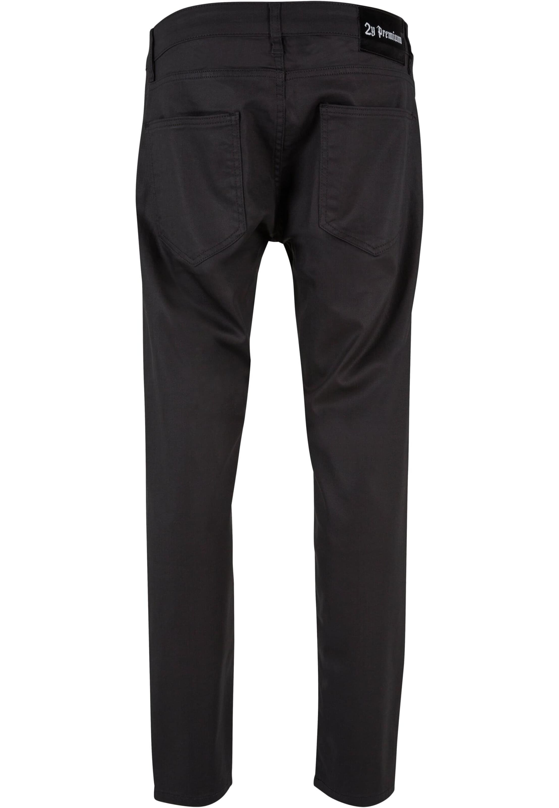 Tapered Jeans di 2Y Premium in nero