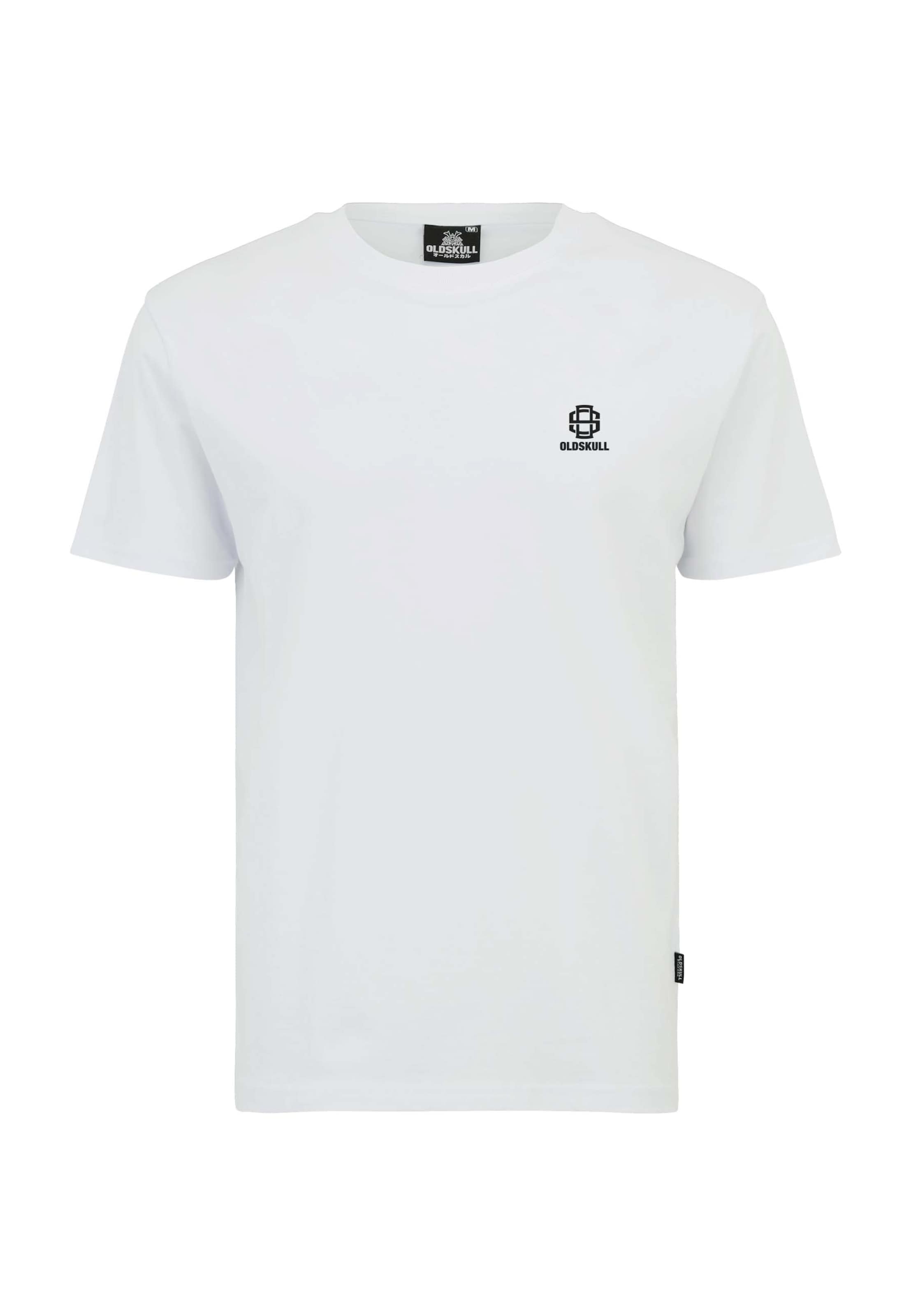Oldskull Shirt 'Basic Oldskull 25' in White: front