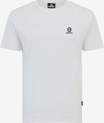 Oldskull T-Shirt 'Basic Oldskull 25' in Weiß: Vorderseite