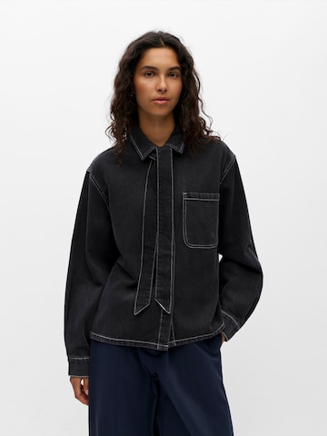OBJECT Blus 'OBJROSIE' i svart: framsida
