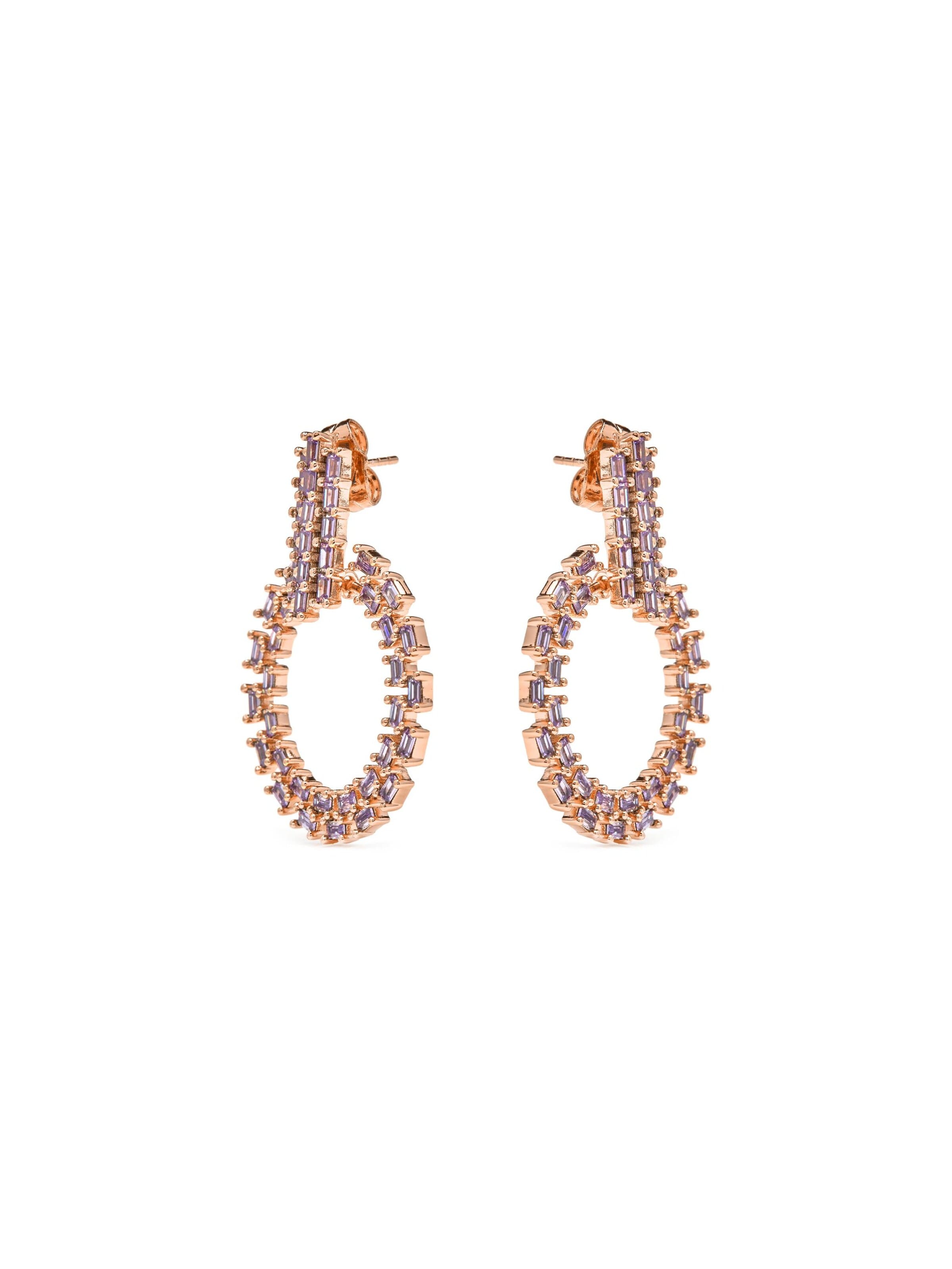 Luxenter - Pendientes 'Huang' en lila