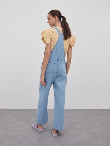 EDITED Wide leg Jean Overalls 'Ally' in Blue