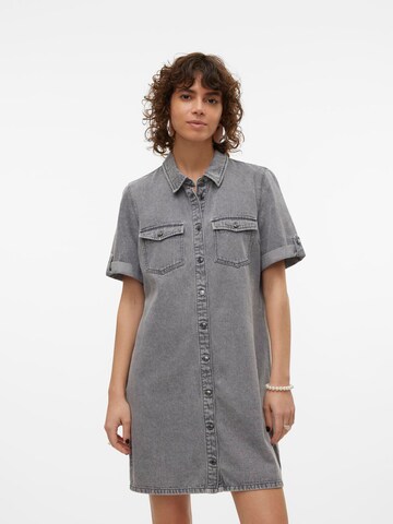 VERO MODA Shirt dress 'Jennie' in Grey: front