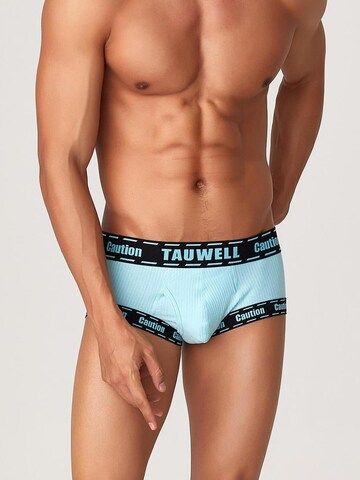 TAUWELL Boxer shorts 'Caution' in Blue