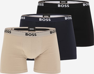 BOSS Black Boxershorts 'Power' in Beige: voorkant