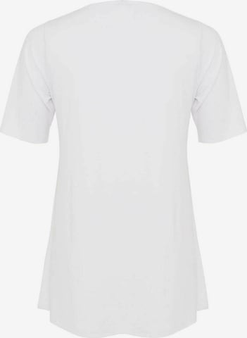 Yoek Top in White