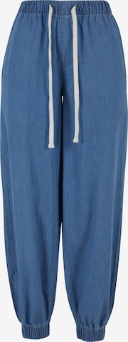 Urban Classics Tapered Broek in Blauw: voorkant