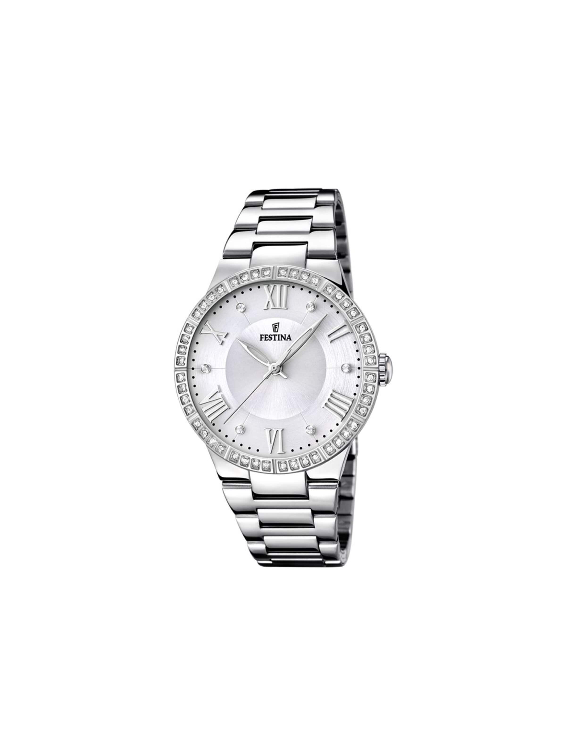 Montre à affichage analogique 'Festina - Chronograph BOYFRIEND COLLECTION - Quartz watch movement - Watch case width: 36.5 mm' FESTINA en blanc : devant