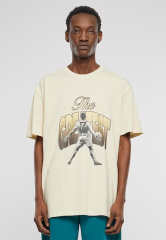 MT Upscale Shirt 'Greatest' in Beige: front