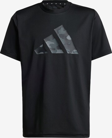 T-Shirt fonctionnel 'Essentials Seasonal' ADIDAS SPORTSWEAR en noir : devant