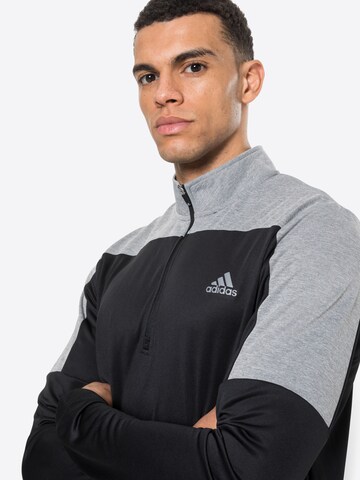 ADIDAS GOLF Athletic Sweatshirt in Black