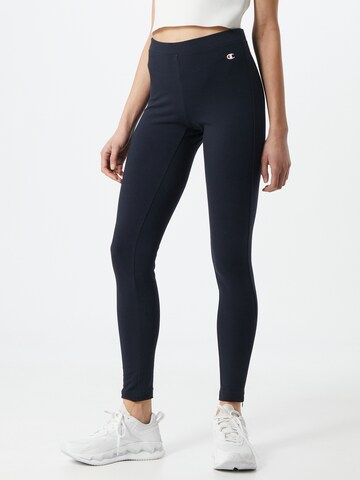 Skinny Pantalon de sport Champion Authentic Athletic Apparel en bleu : devant