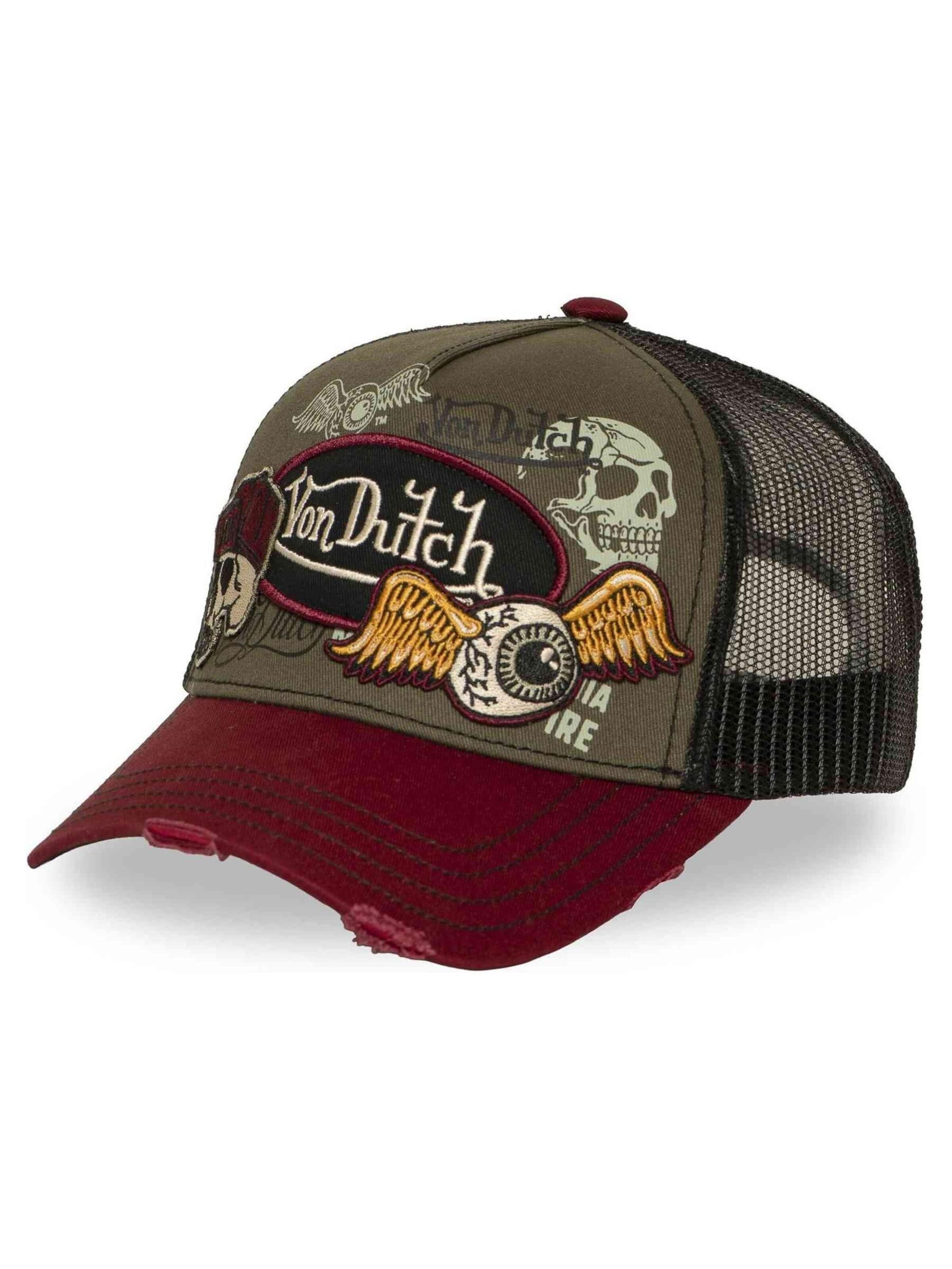 Von Dutch - Gorra 'Gorra von dutch verde patches 17 distressed trucker cap' en verde