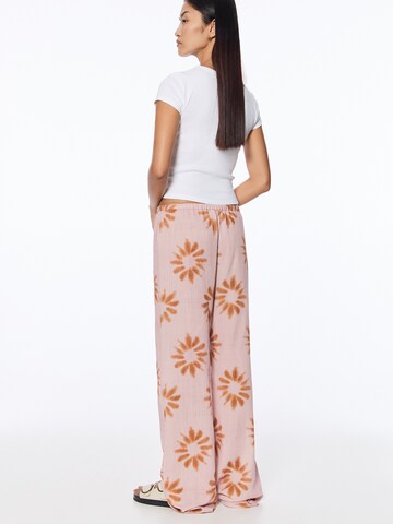 Pull&Bear Wide Leg Bukse i rosa