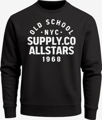 Neverless Sweatshirt 'Oldschool 3' in Schwarz: Vorderseite