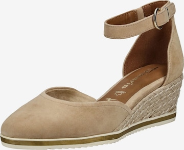 Escarpins Tamaris en beige : devant
