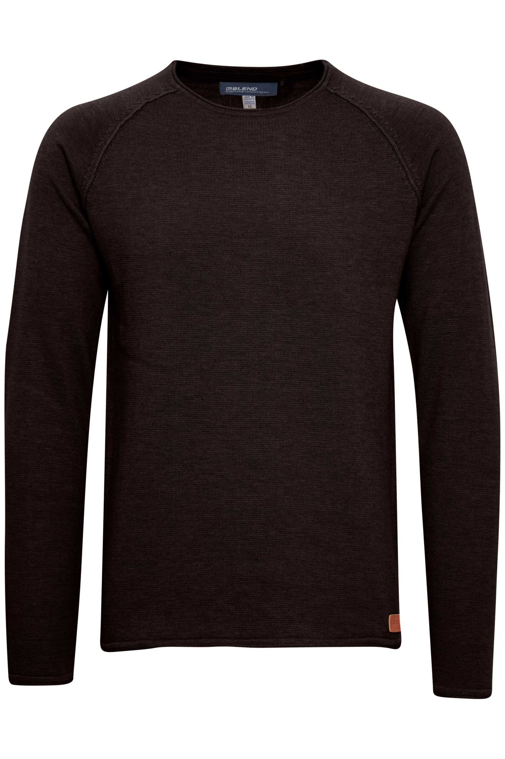 BLEND Trui 'John' in Zwart: voorkant