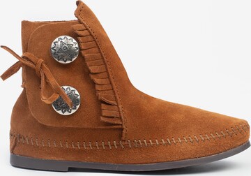 Ankle boots 'Two Button' di Minnetonka in marrone