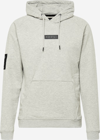 MOROTAI Athletic Sweatshirt ' Small Bloc Logo Hoodie ' in Grey: front