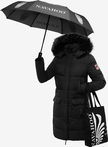 NAVAHOO Płaszcz zimowy 'Cosimaa' w kolorze czarny