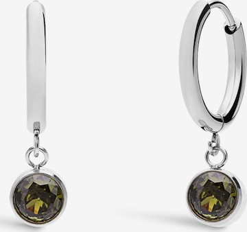 Boucles d'oreilles Lucardi en argent : devant