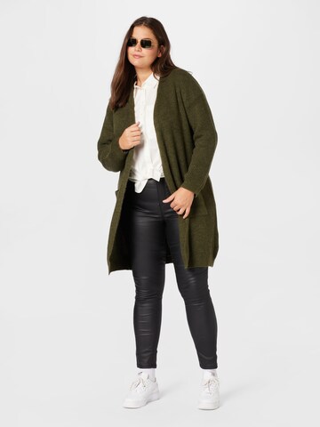 ONLY Curve Knit Cardigan 'JADE' in Green