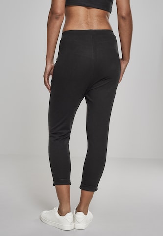 Effilé Pantalon 'Terry' Urban Classics en noir