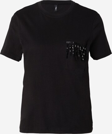 T-shirt 'TRIBE' ONLY en noir : devant