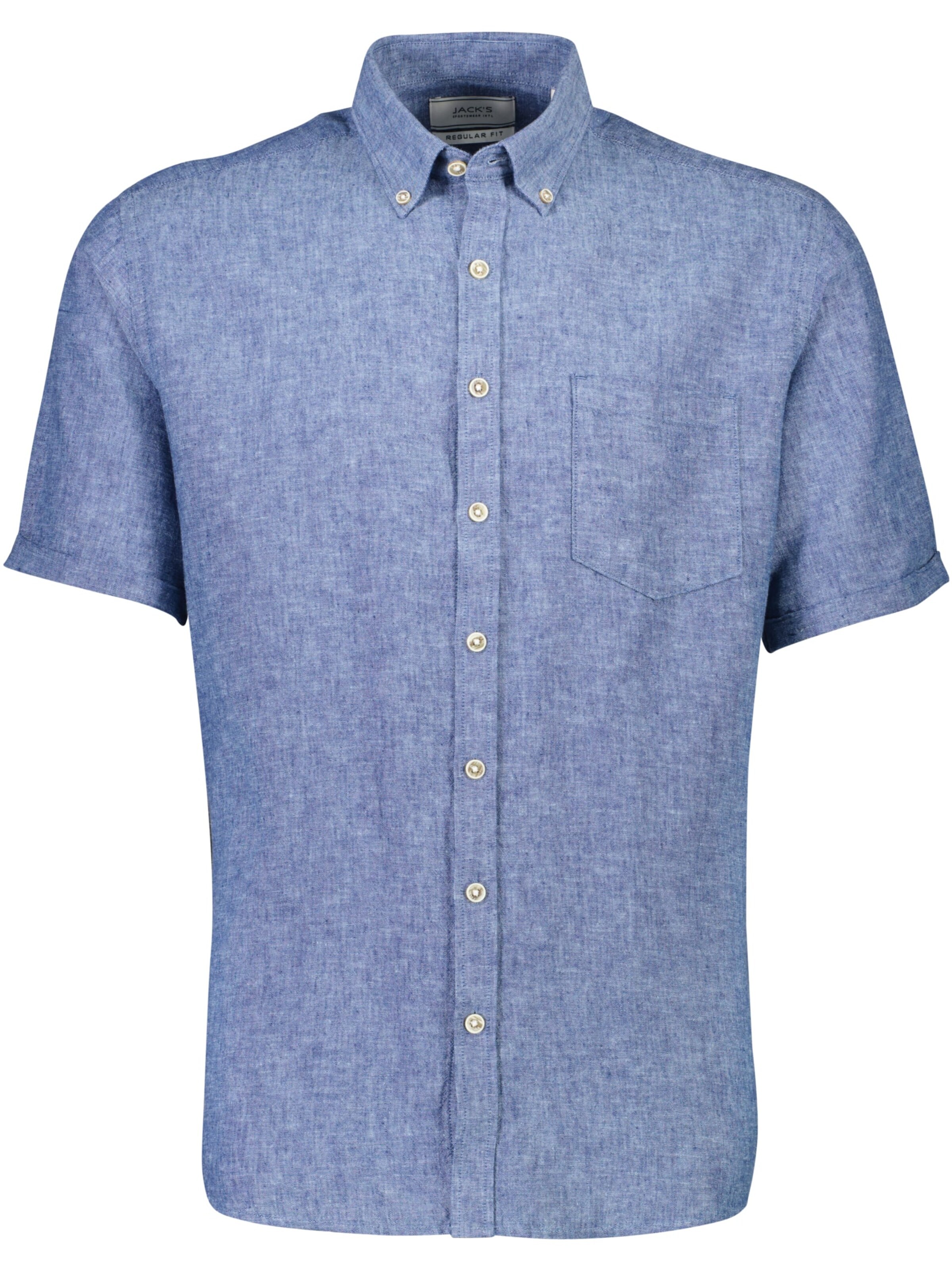 Jack's Regular fit Button Up Shirt in Blue: front