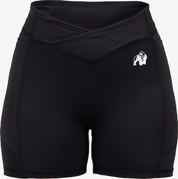 Slimfit Pantaloni sportivi di Gorilla Wear in nero: frontale