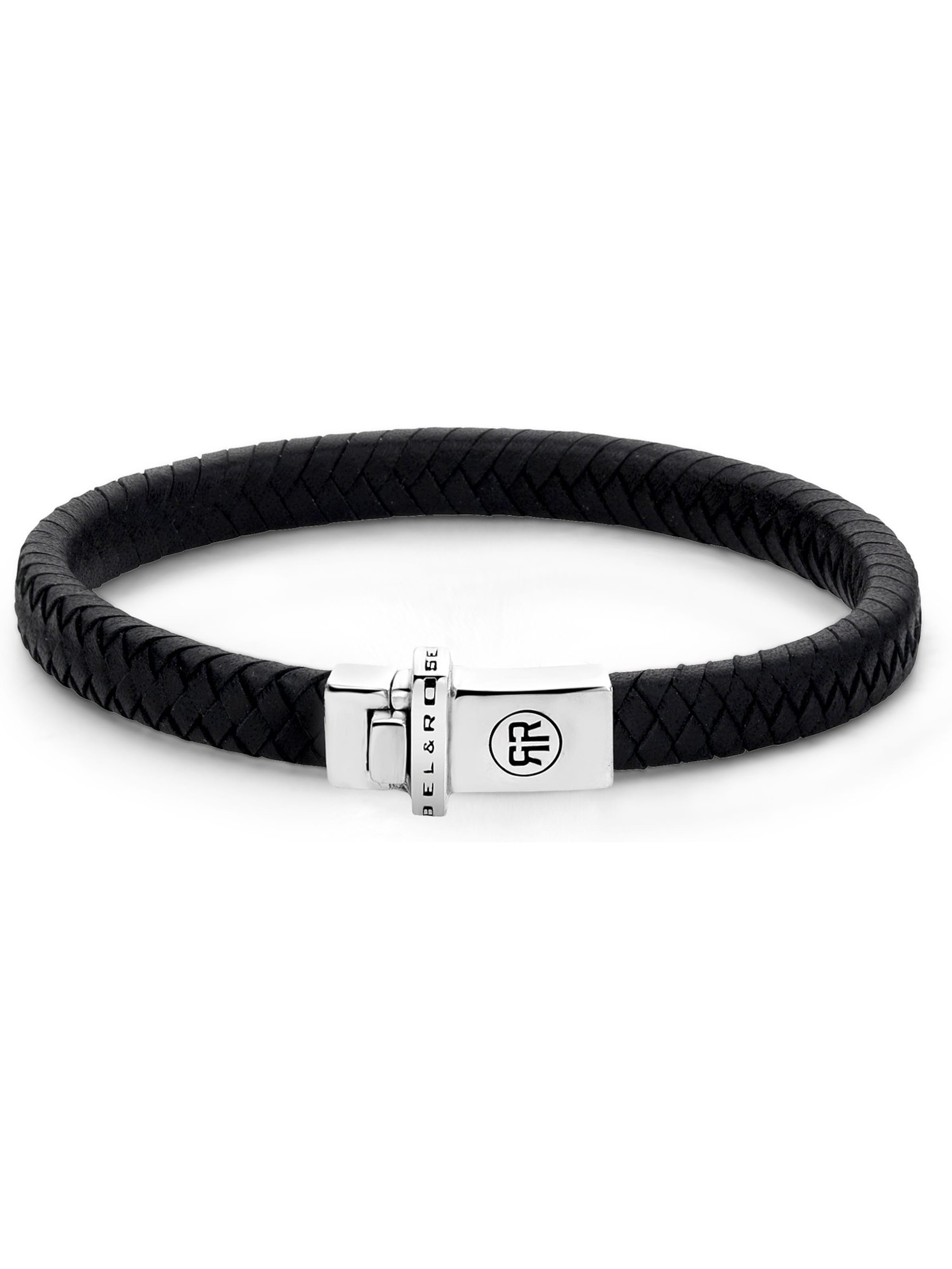 Rebel & Rose Bracelet in Black: front