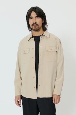 Veste mi-saison Matinique en beige : devant