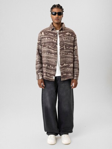 Dandalo Comfort fit Button Up Shirt 'Daniel' in Brown