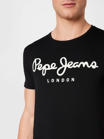 Pepe Jeans Μπλουζάκι σε μαύρο