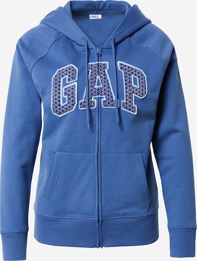 GAP Sweatjacke 'NOVELTY' in blau / dunkelblau / weiß, Produktansicht
