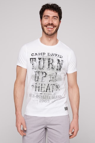 CAMP DAVID T-Shirt in Weiß: predná strana