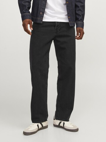 Regular Jean 'EDDIE COOPER' JACK & JONES en noir : devant