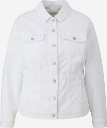 QS Between-Season Jacket in White: front