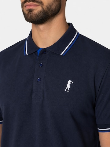 Boxeur des Rues Shirt 'Herren Poloshirt Boxeur des Rues aus Piqué-Baumwolle, Marineblau, Weiß-blaue Streifen' in Blue